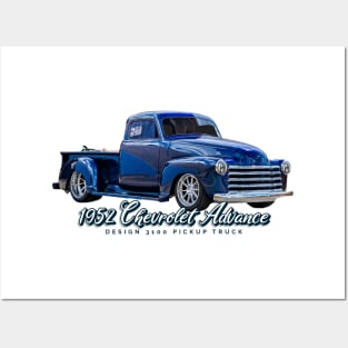 1952 Chevrolet Advance Design 3100 pickup truck Posters and Art